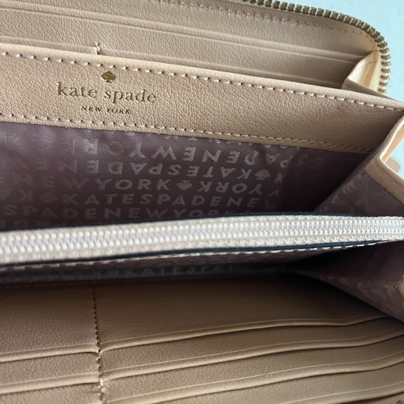 Kate Spade Striped Zip Around Wallet - Picture 14 of 16